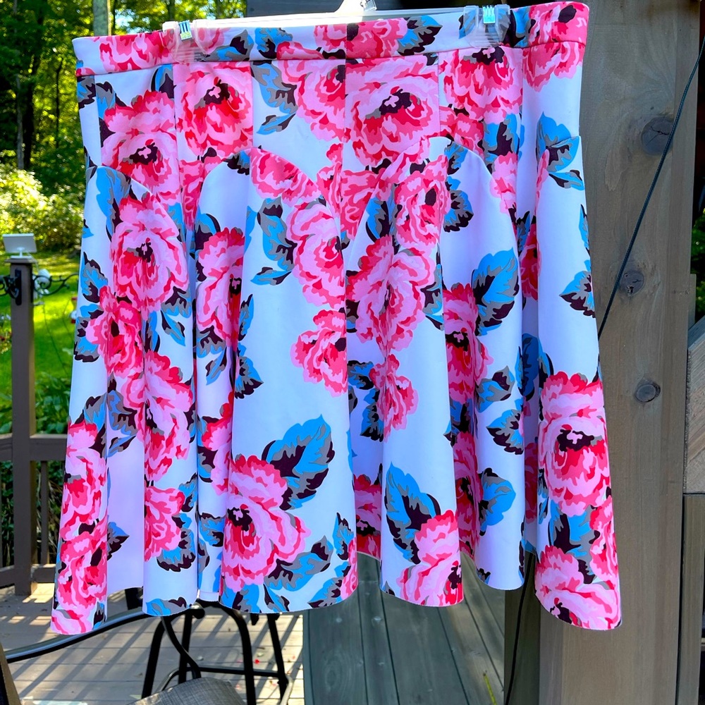 INC Floral Swing Skirt